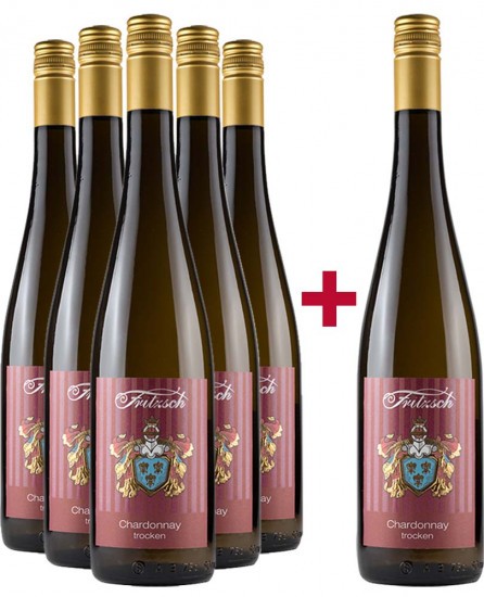 5+1 Sprendlinger Wißberg Chardonnay trocken Paket - Weingut Fritzsch & Sohn