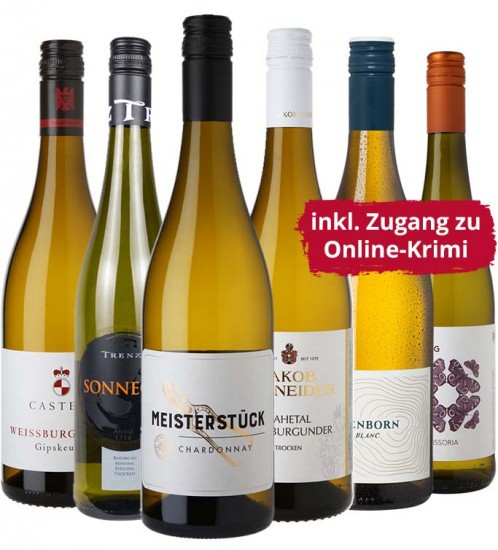 Online Krimi Spiel - Weißweinpaket inkl. Paarticket - WirWinzer Select