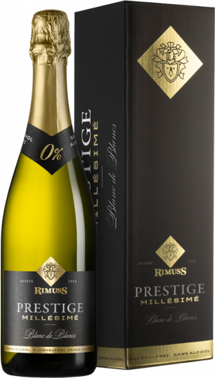 2024 Rimuss Prestige Blanc de Blancs Millésimé alkoholfrei 1er Geschenkverpackung - Schloss Raggendorf