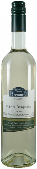 2024 Weisser Burgunder trocken - Weingut Bremm