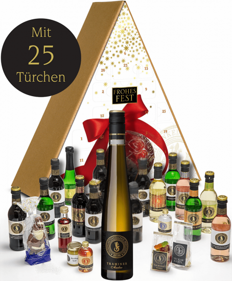 Exklusiver Wein - Genuss - Adventskalender 0,25 L - Felsengartenkellerei Besigheim
