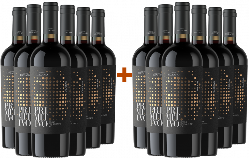 6+6 Paket Racioppo Primitivo Salento IGP - Cantine Lizzano