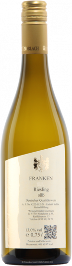 2025 Riesling süß - Weingut Knoblach