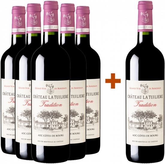 5+1 Paket Château La Tuilière Tradition - Vignes Secrètes