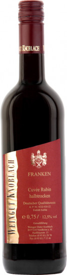 2024 Cuvée Rubin halbtrocken - Weingut Knoblach