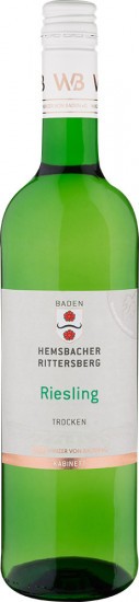 2021 Riesling Hemsbacher Rittersberg Kabinett trocken - Winzer von Baden