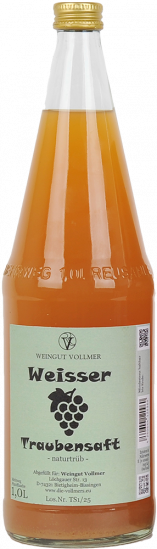 Weißer Traubensaft 1,0 L - Weingut Roland Vollmer