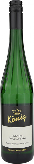 2023 Lorcher Kapellenberg Riesling Spätlese halbtrocken - Weingut Klaus u. Ursula König GbR