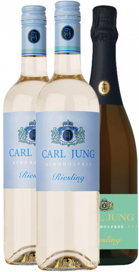 Kleines Riesling-Paket entalkoholisiert (3 Flaschen) - Carl Jung