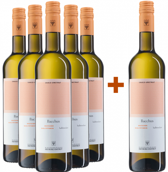 5+1 Bacchus halbtrocken - Winzervereinigung Freyburg-Unstrut