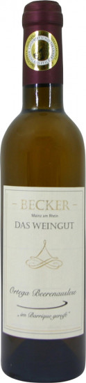 2014 Ortega Beerenauslese im Barrique gereift edelsüß 0,375 L - Becker das Weingut