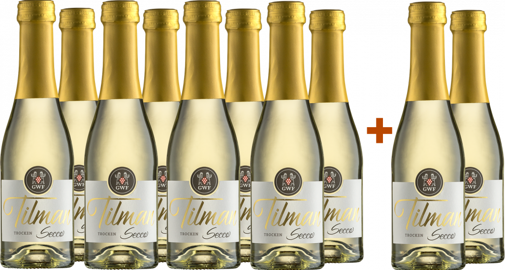 10+2 Paket Tilman Secco Weiß Piccolo 0,2L - Winzergemeinschaft Franken eG