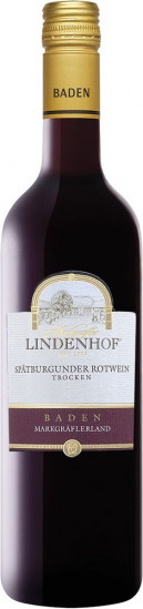 2019 Markgräfler Lindenhof Spätburgunder trocken - Winzergenossenschaft Schliengen-Müllheim