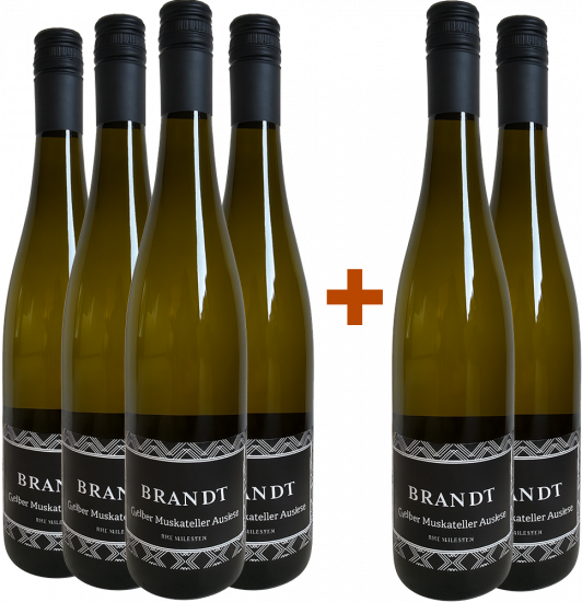 4+2 Paket Gelber Muskateller Auslese süß - Weingut Brandt