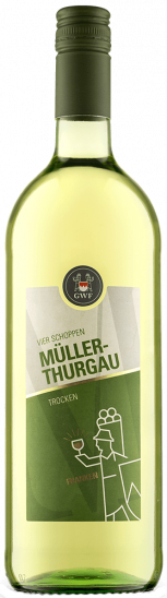2025 VIER SCHOPPEN Müller-Thurgau trocken 1,0 L - Winzergemeinschaft Franken eG