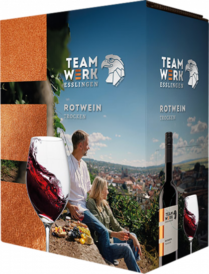 2024 Bag in Box Rotwein trocken 3,0 L - Teamwerk Esslingen