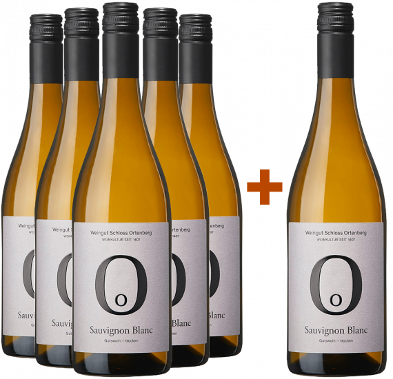 5+1 Paket Sauvignon Blanc trocken - Schloss Ortenberg