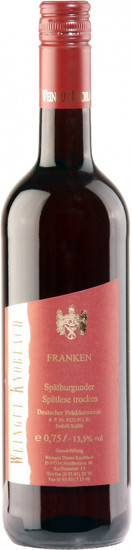 2020 Spätburgunder Spätlese trocken - Weingut Knoblach