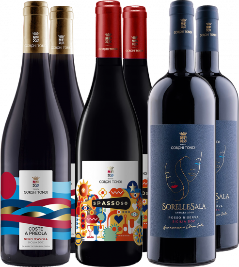 Sizilianischer Nero d'Avola Kennenlern-Paket - Tenuta Gorghi Tondi