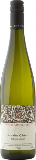 2024 Aus den Gärten Riesling (bio DE-Öko-039) trocken - Weingut Johann F. Ohler