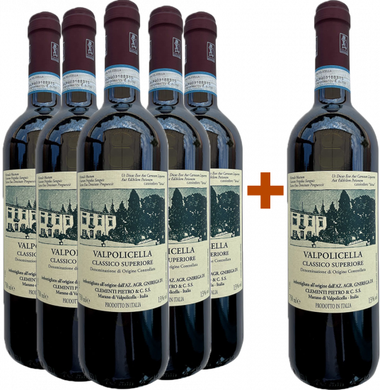 5+1 Paket Superiore Valpolicella Classico DOC - Clementi