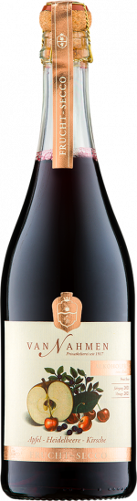 Frucht-Secco Apfel Heidelbeere Kirsche alkoholfrei - Obstkelterei van Nahmen