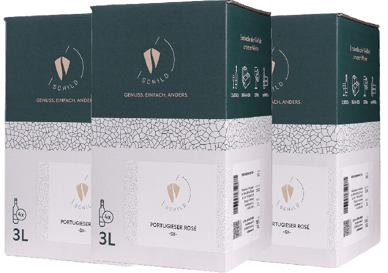 Bag-in-Box (BiB)-Paket 2024 Portugieser Rosé -SX- trocken - SCHILD.WEIN