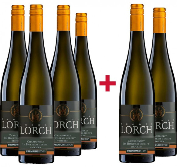 4+2 Chardonnay Paket - Im Holzfass gereift trocken - Weingut Thomas Lorch