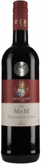 2012 Rotweincuvée M & M QbA trocken - Weingut Ernst Popp