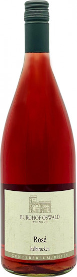 2023 Guntersblumer Rosé in der Literflasche halbtrocken 1,0 L - Weingut Burghof Oswald