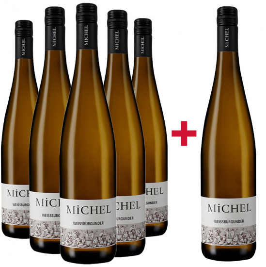 5+1 Paket Weißburgunder trocken - Weingut Gernot Michel