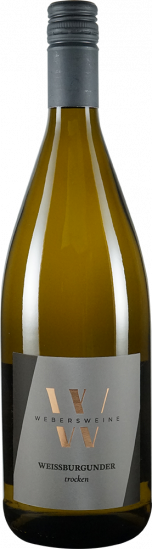 2025 Weißer Burgunder trocken 1,0 L - Weingut Johannes Weber