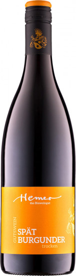2022 Spätburgunder Rotwein trocken Bio - Weingut Hemer