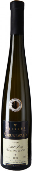 2005 Ehrenfelser Beerenauslese Edelsüß 500ml - Weingut Eric Grünewald