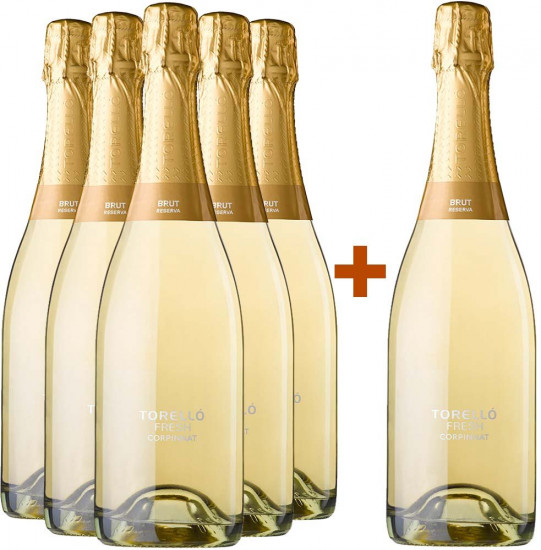 5+1 Paket Torelló Fresh Reserva Corpinnat Brut Bio - Torelló Viticultors