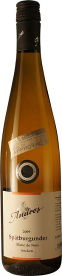 2009 Spätburgunder Blanc de Noir trocken - Andres am Lilienthal