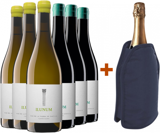 Pack descuento Ilunum blanco y tinto Castilla VT + (regalo funda enfriadora) - Ilunum