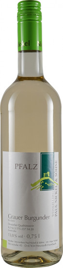 2025 Grauer Burgunder trocken - Weinkellerei Paul Nickel & Söhne