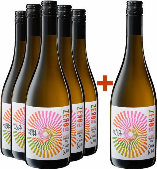 5+1 Paket Zero Rules Cuvée Sparkling Alkoholfrei - Weingut Weinwurm