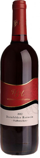 2012 Dornfelder QbA halbtrocken - Weingut Sankt Anna