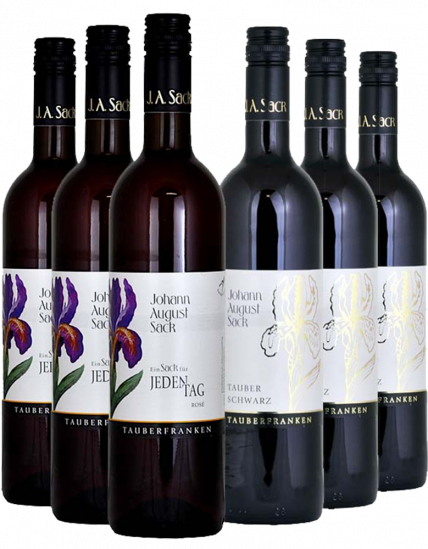 6er Paket Tauberschwarz - Weingut Johann August Sack