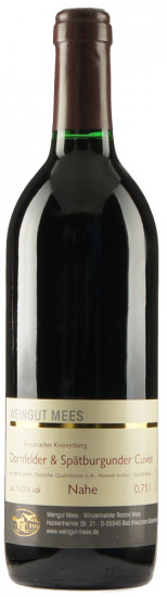2012 Kreuznacher Rosenberg Dornfelder & Spätburgunder Rotwein Qualitätswein QbA trocken - Weingut Mees