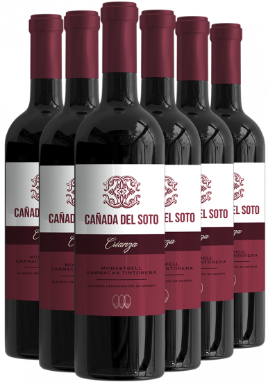 Pack Descuento Cañada del Soto Crianza Almansa DO Bio - Bodegas Cano