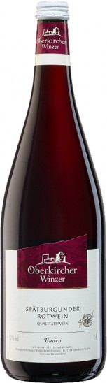 2015 Spätburgunder Rotwein 1,0 L - Oberkircher Winzer
