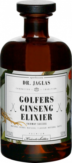  Dr. Jaglas Golfers Ginseng Elixier 35 % (0,5 L) - Dr. Jaglas German Nature