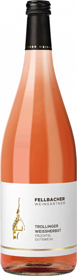 2025 Trollinger Weißherbst Gutswein fruchtig lieblich 1,0 L - Fellbacher Weingärtner eG