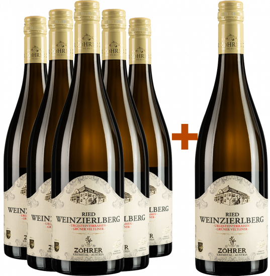5+1 Paket Ried Weinzierlberg Grüner Veltliner - Weingut Zöhrer