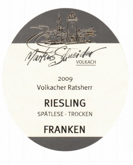 2009 Riesling Spätlese Trocken - Weingut Markus Schneider