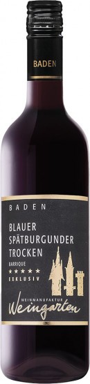 2019 Spätburgunder Rotwein -Barrique- Exklusiv trocken - Weinmanufaktur Weingarten