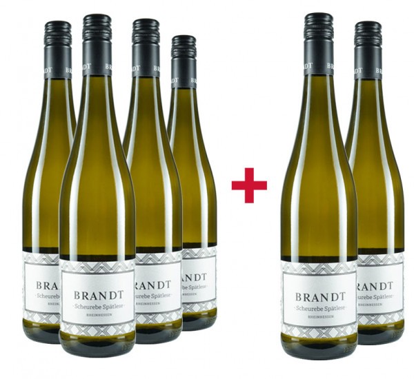 4+2 Paket Scheurebe Spätlese süß - Weingut Brandt